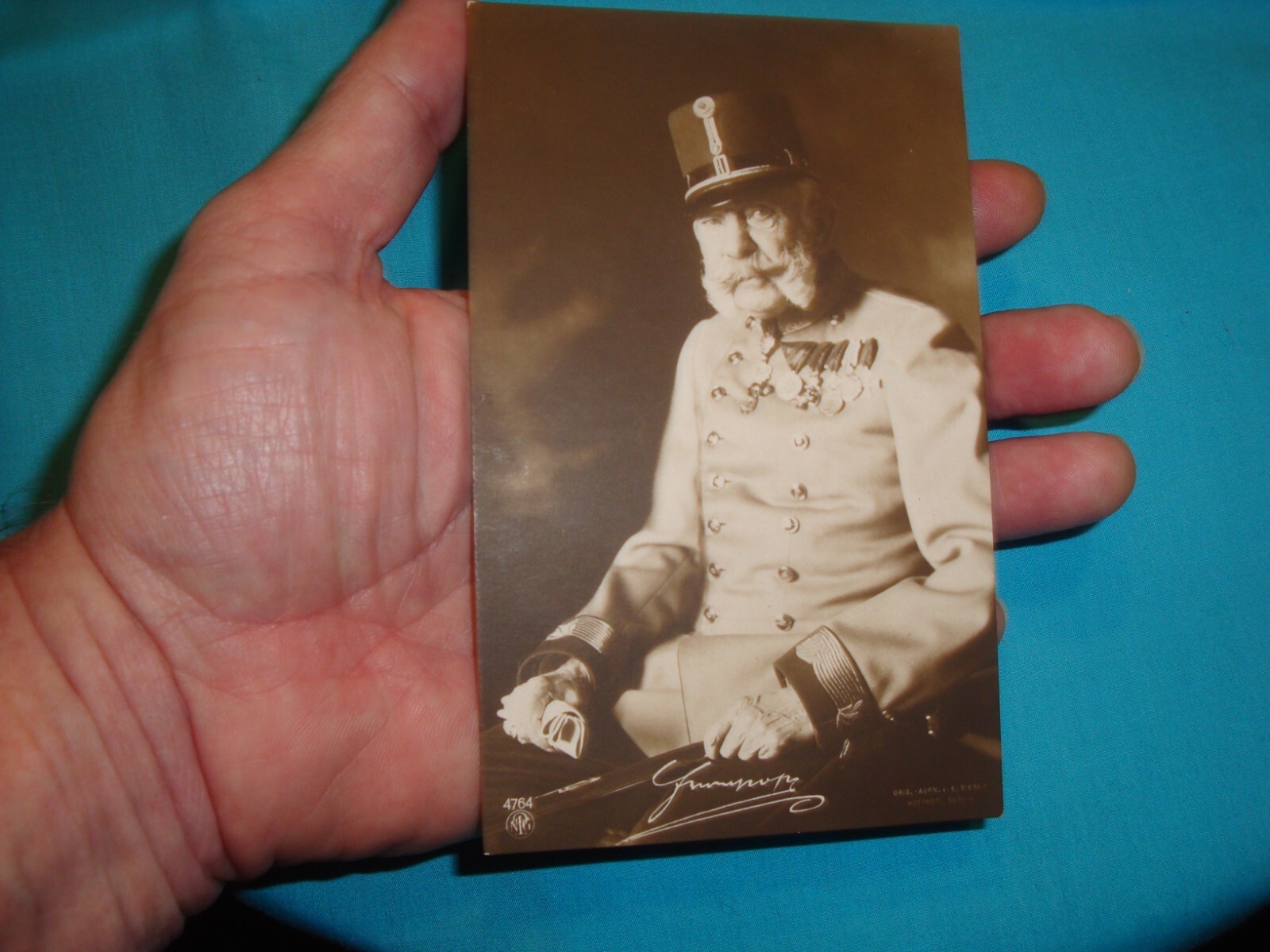 Real Photo postcard H.R.H. Josef Franz,Emperor of Austria,Royalty,Franz Joseph I