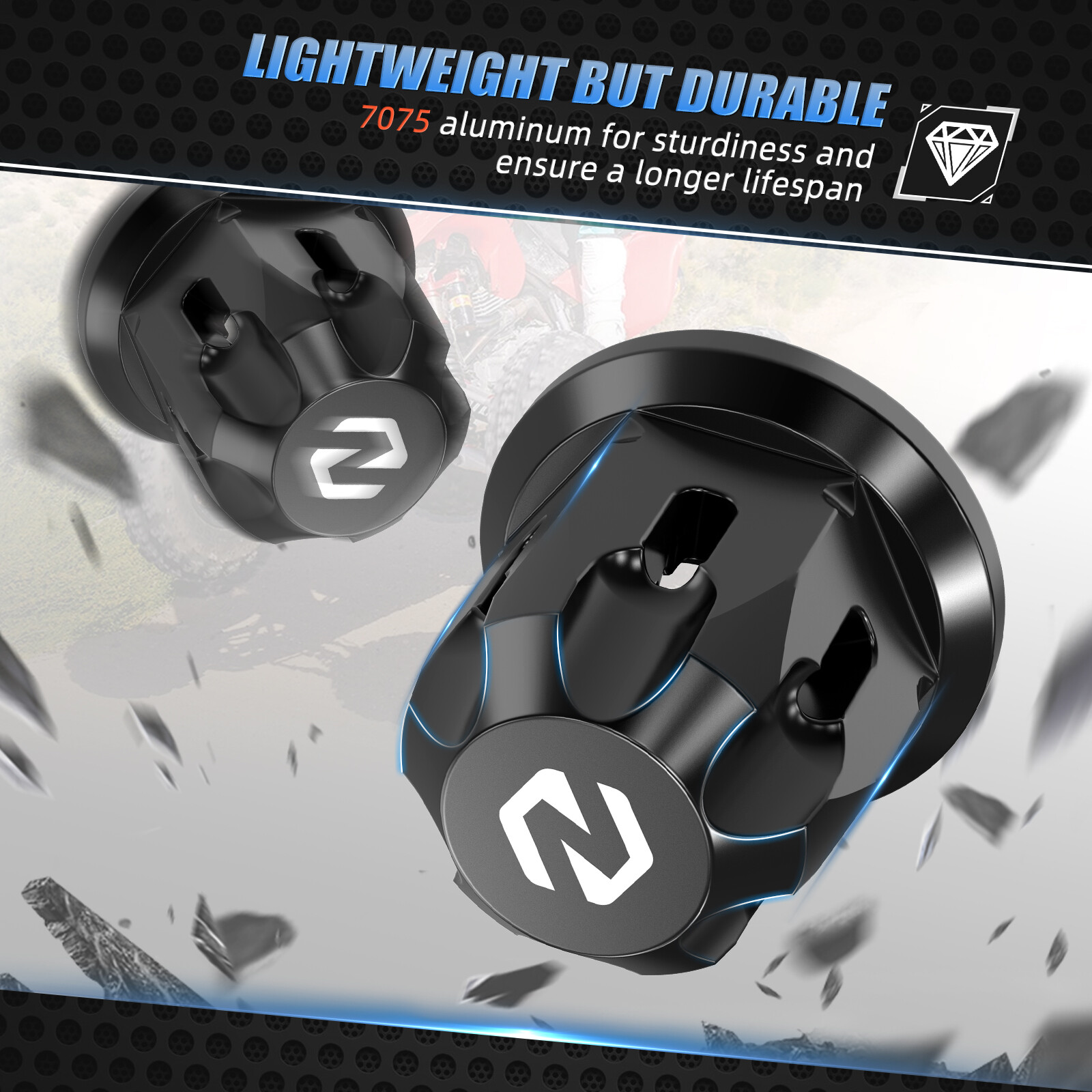 NICECNC Front + Rear Wheel Axle Nuts For Honda TRX400X 09-14 TRX250X 2009-2023