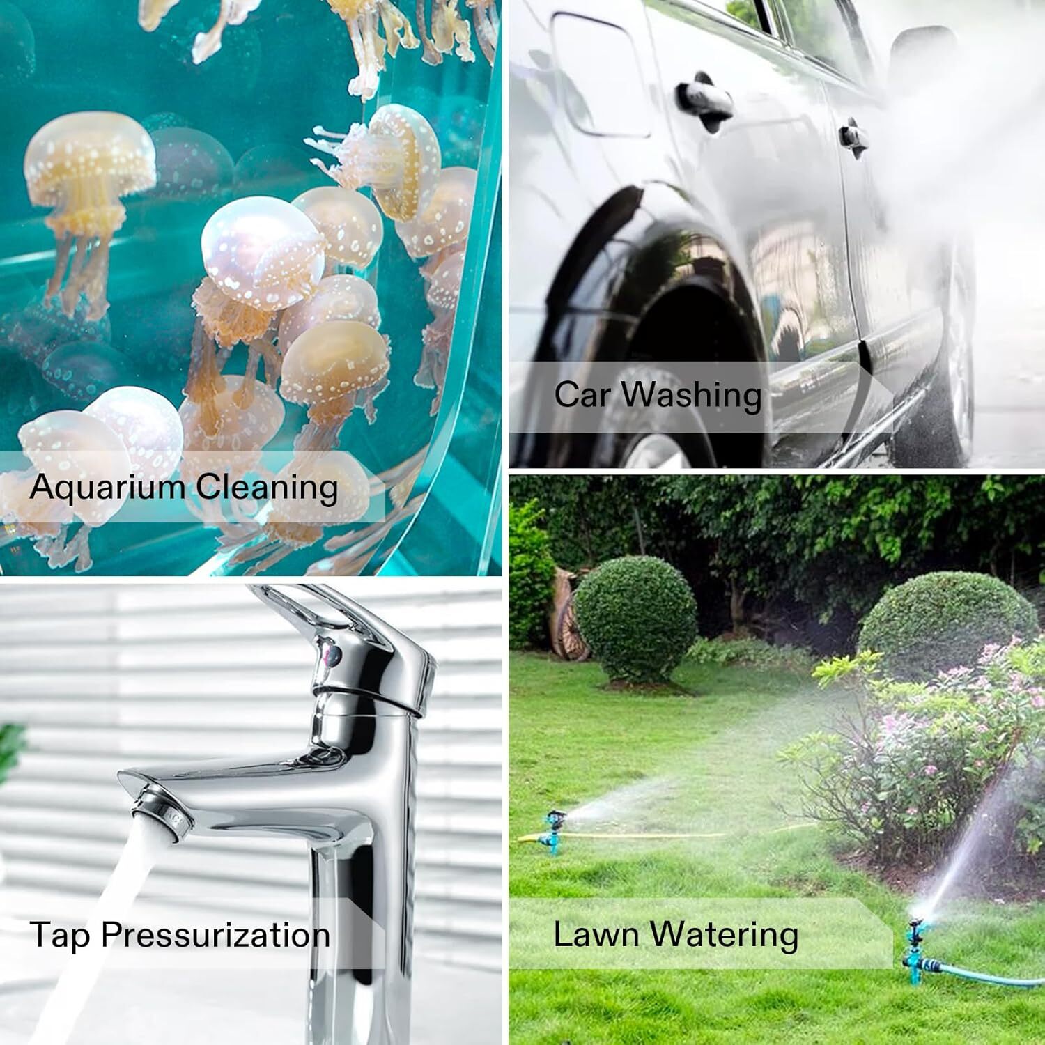 VIVOSUN 330GPH 115V Water Transfer Removal Utility Pump w/ ON/OFF Switch & Hose