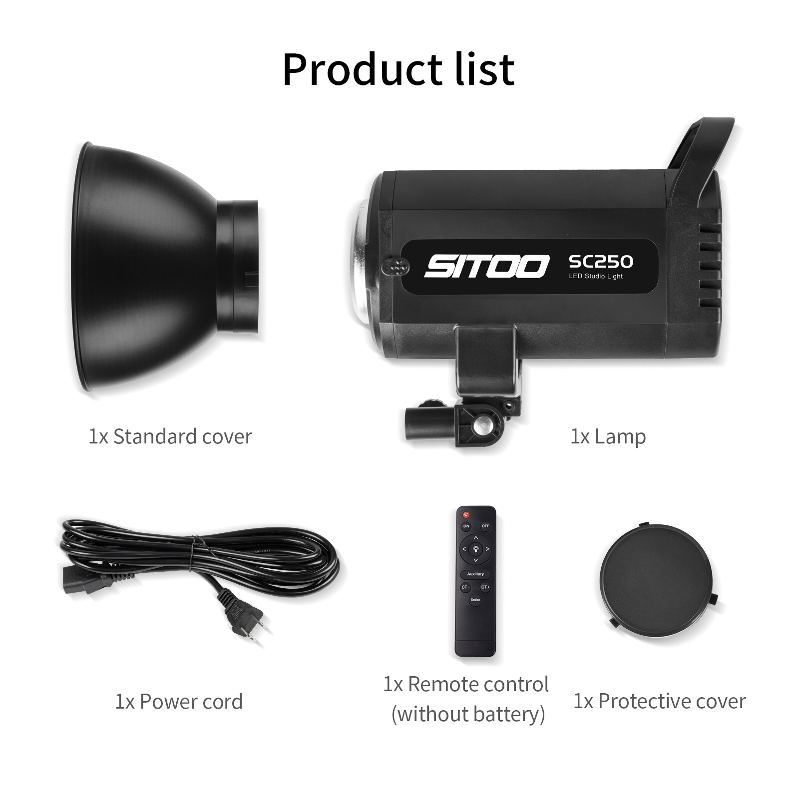 SITOO 250W LED Photography Video Softbox Lighting Spotlight Studio Bowens Mount