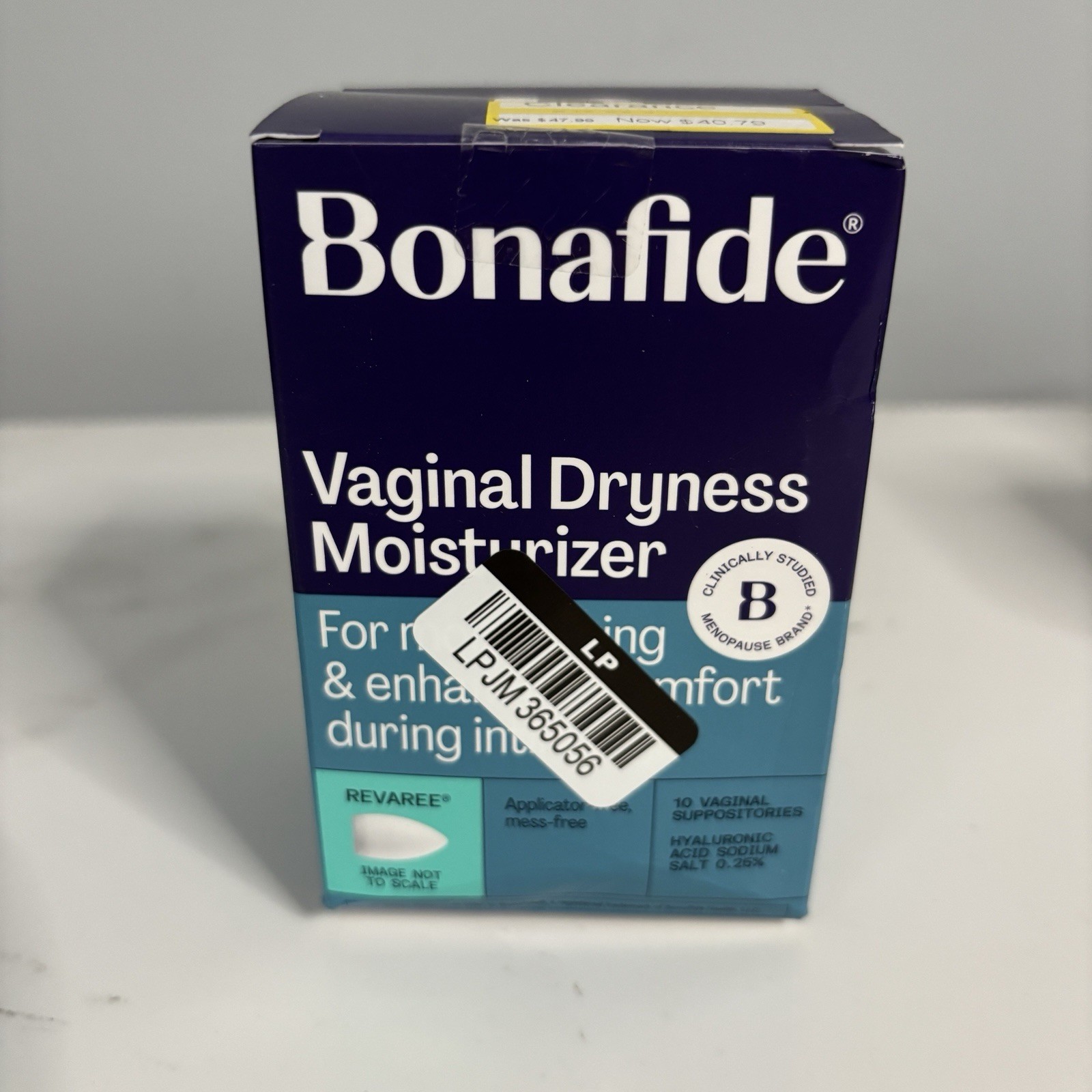 Lot of 4 Bonafide Revaree 10 ct Vaginal Moisturizer Suppositories NEW Exp 6/2028