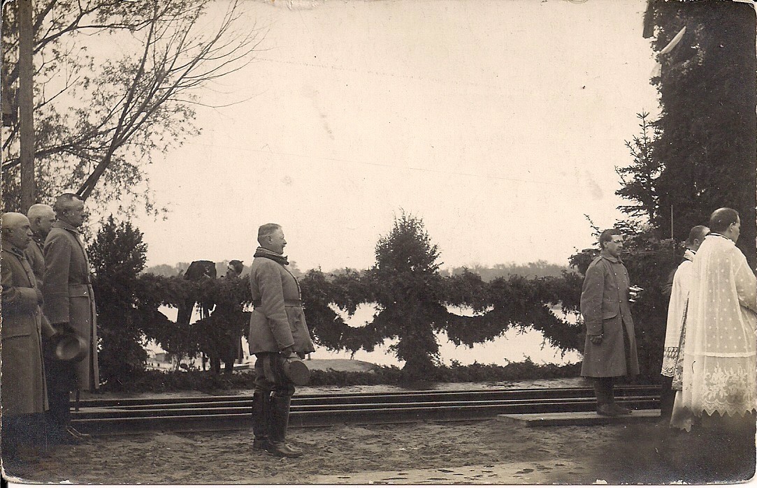RPPC WWI Germany, Camera, Field Mass, Priest, Officers, Christmas? 1914-18