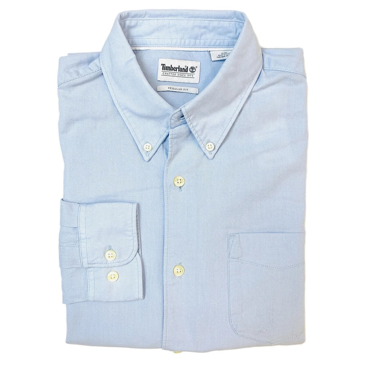 Timberland Men's Long Sleeve Essential Oxford Blue Button Down Shirt A1N12 (XXL)