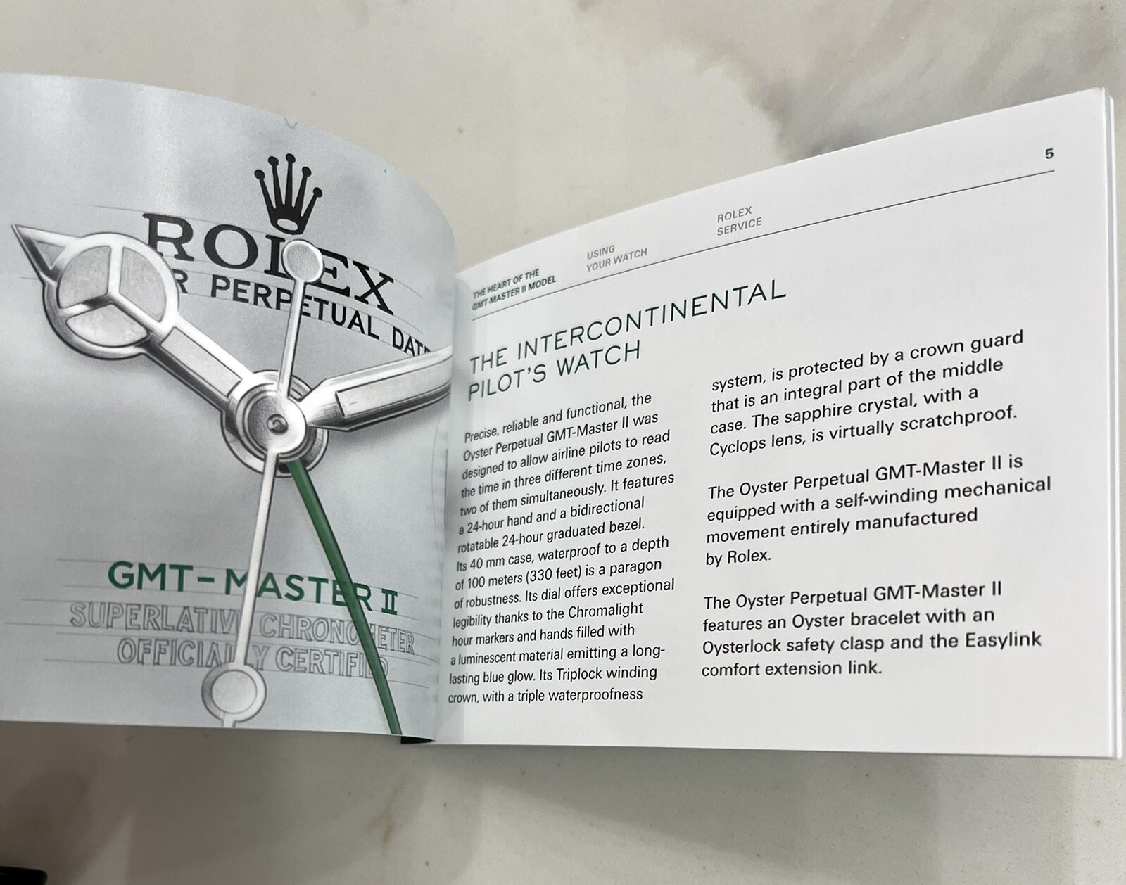 Authentic Rolex GMT Master II Booklet Manual 116710 126710 126715 126711 NEW