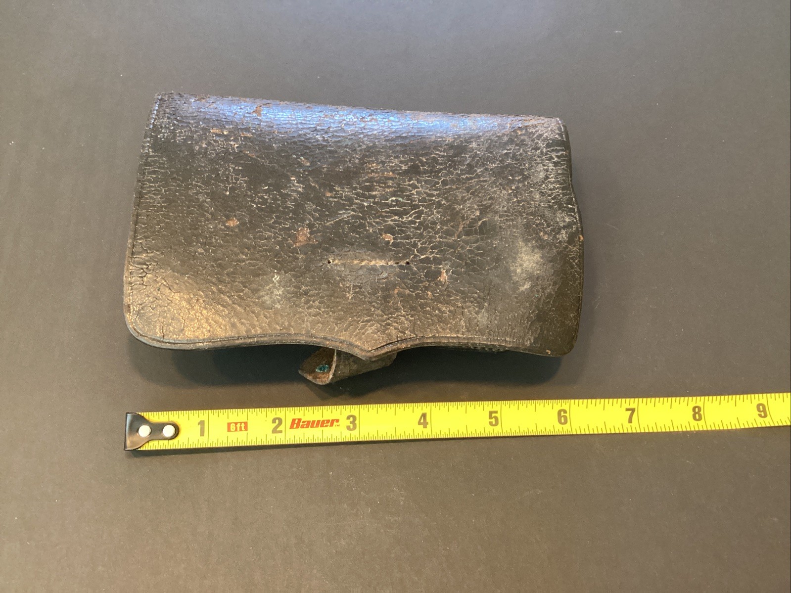 Original Civil War Era Union Army Colt Revolver Leather Cartridge Box Free Ship