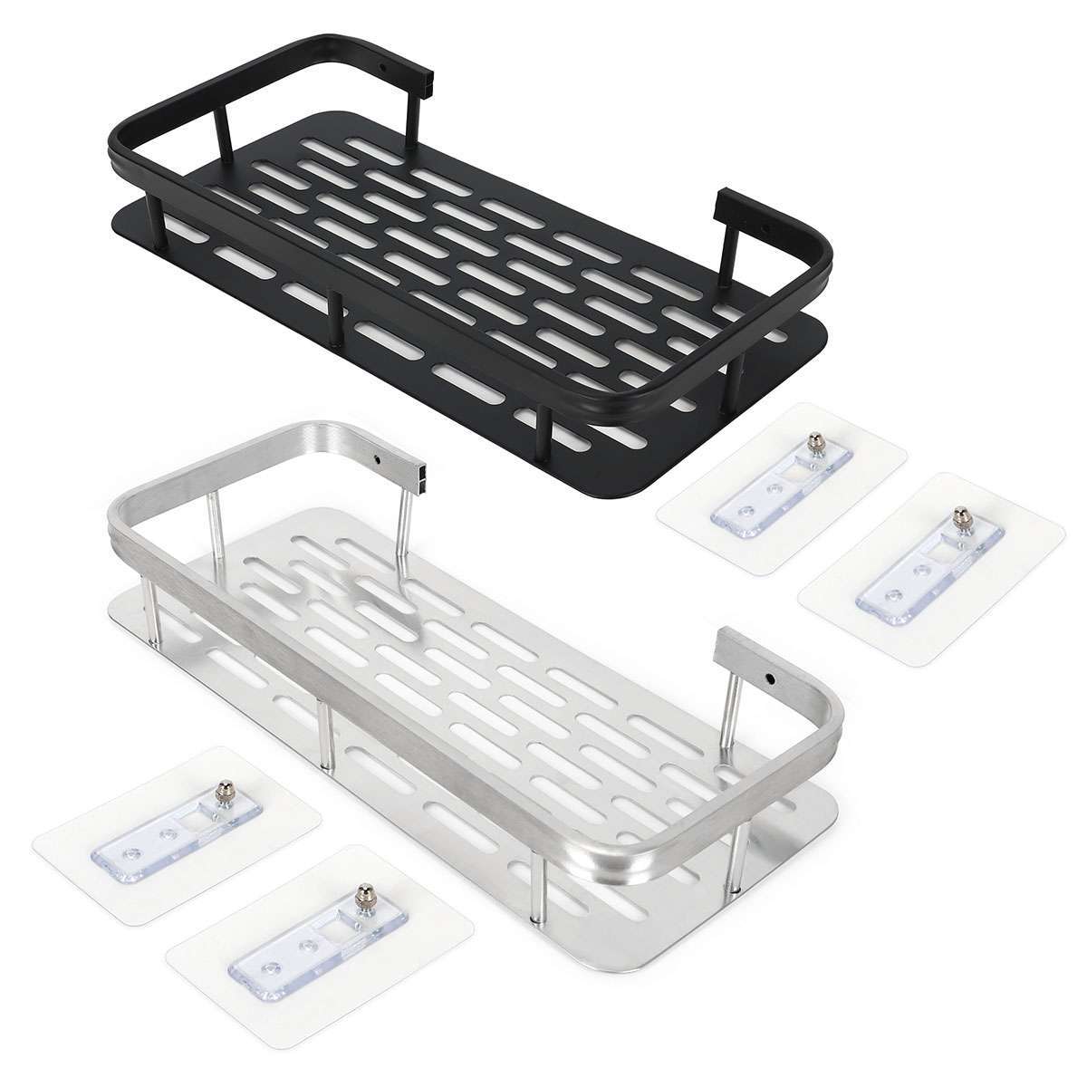 Wall Mount Bathroom Shower Caddy Shelf Rack Storage Basket for Shampoo Soap USA