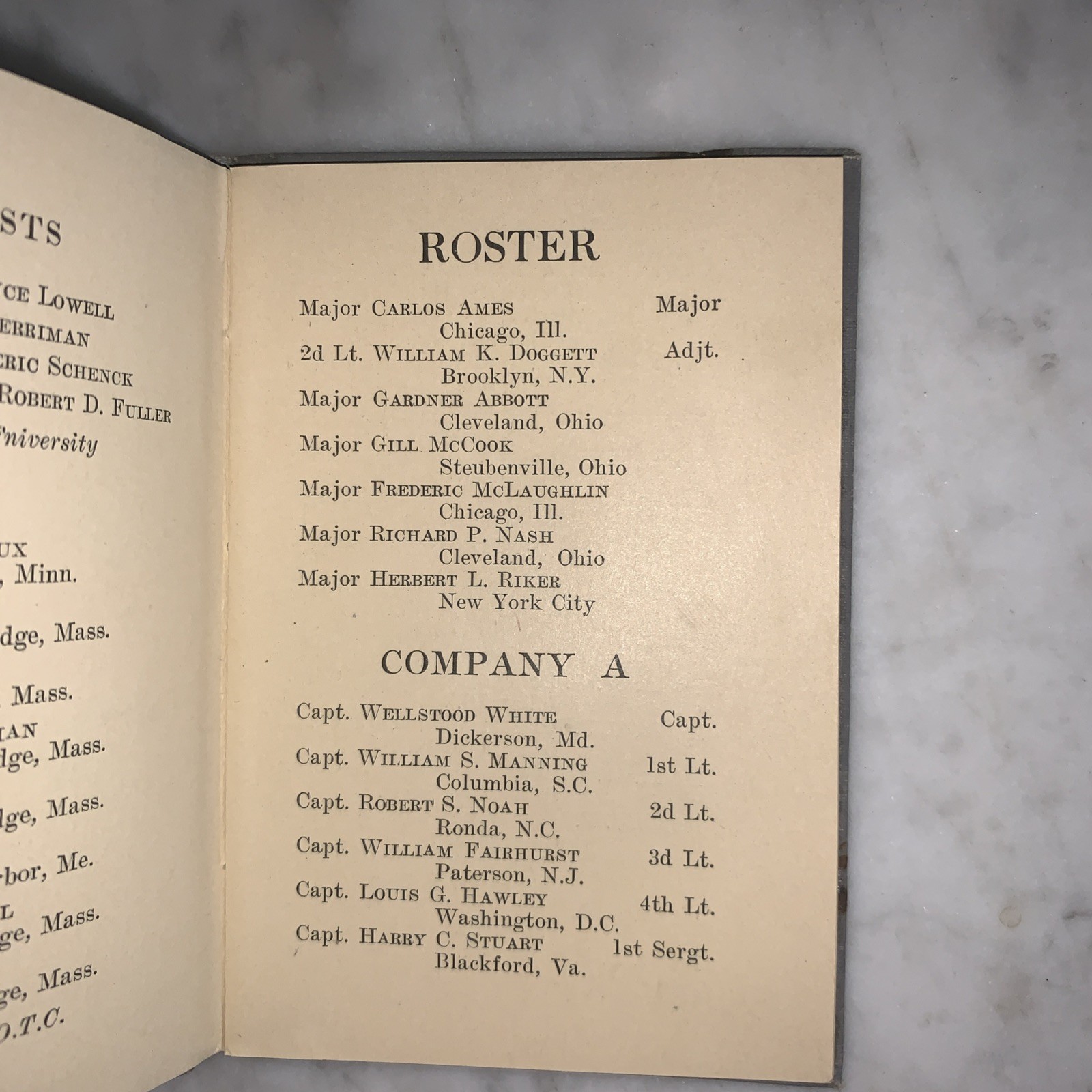 Battalion Officers Dinner Program 28th Infantry Division Pennsylvania