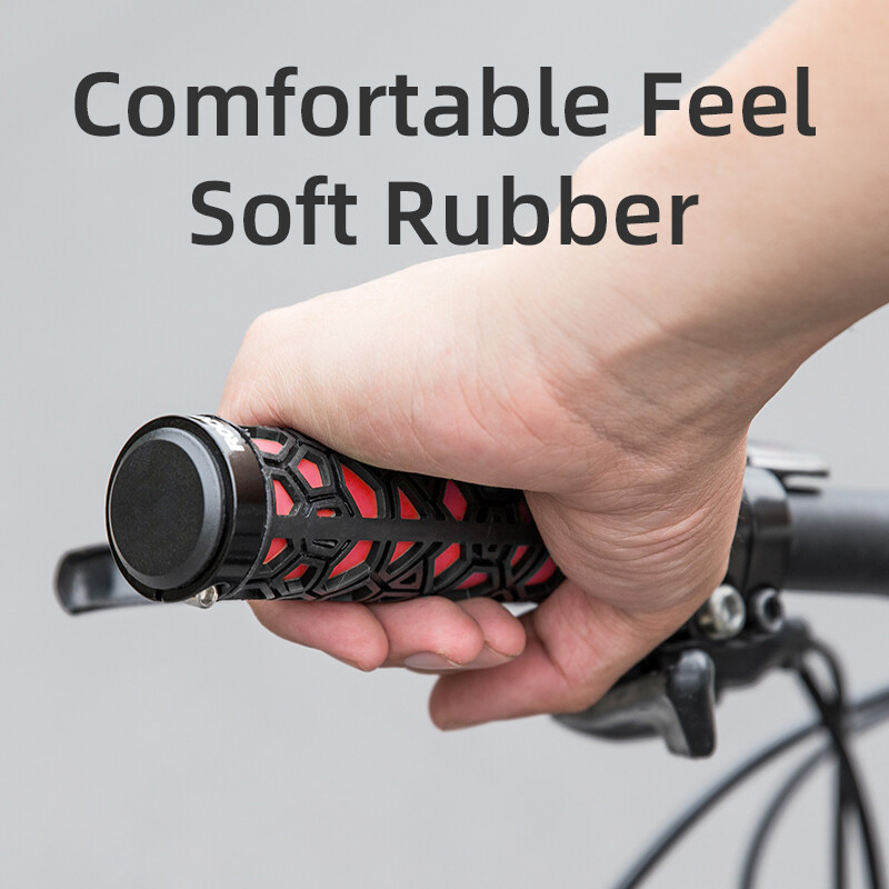 ROCKBROS Cycling Handlebar Grips Double Lock Anti Skid Ultraigt Rubber Bike Grip