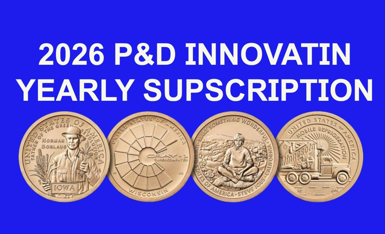2026 P&D American Innovation Dollar Yearly Subscription (8) coins 4 shipments