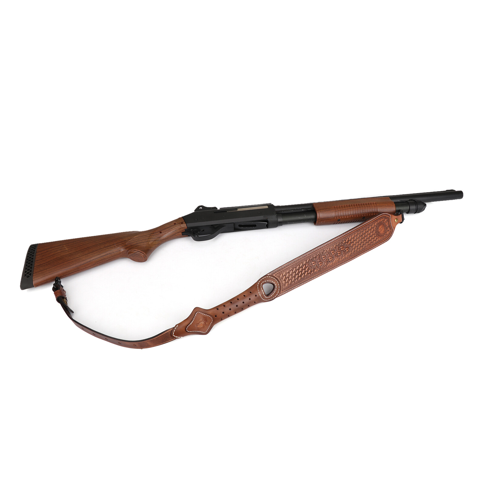 Tourbon Vintage Leather Rifle Sling Gun Carrying Strap Shooting Rest Adjustable