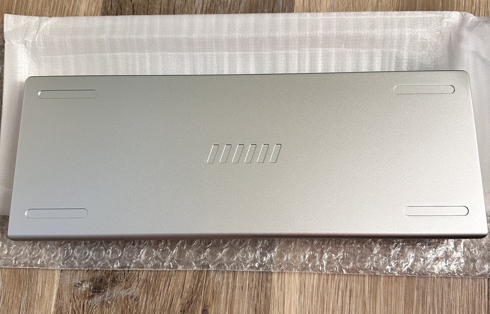 Silver Aluminum Mechanical Keyboard Case. New. Open Box