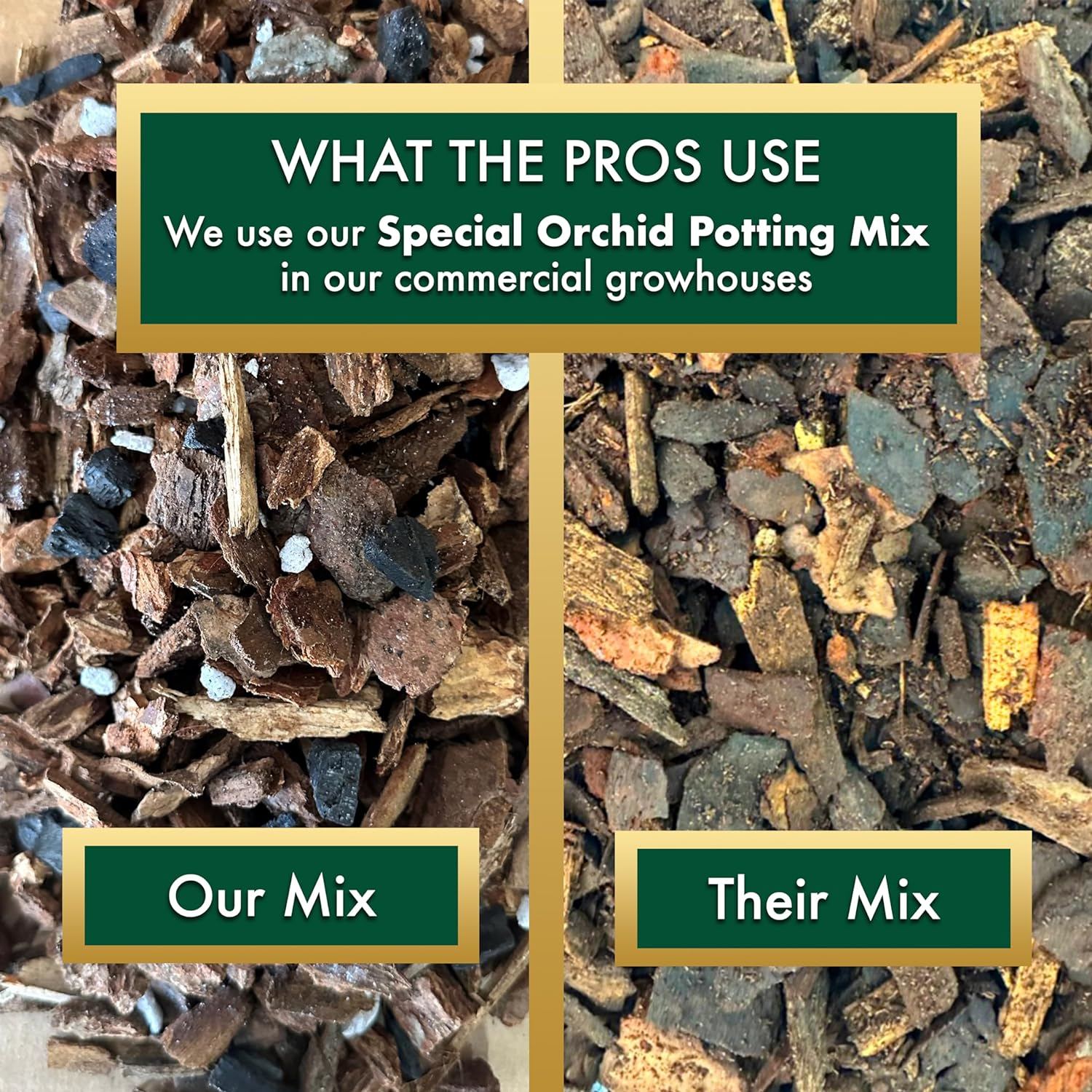 Special Orchid Mix - Premium Grade Orchid Bark Potting Mix - 4 Quarts