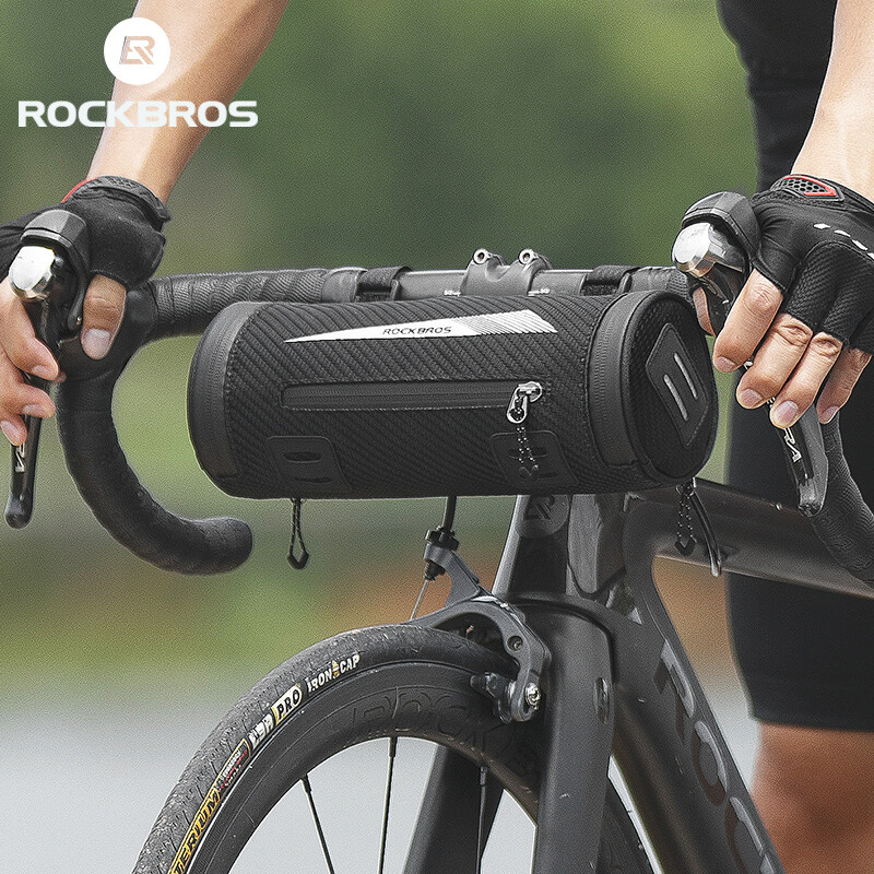 ROCKBROS Bike Front Handlebar Bag Rainproof Saddle Shoulder MTB Road Tube Bag
