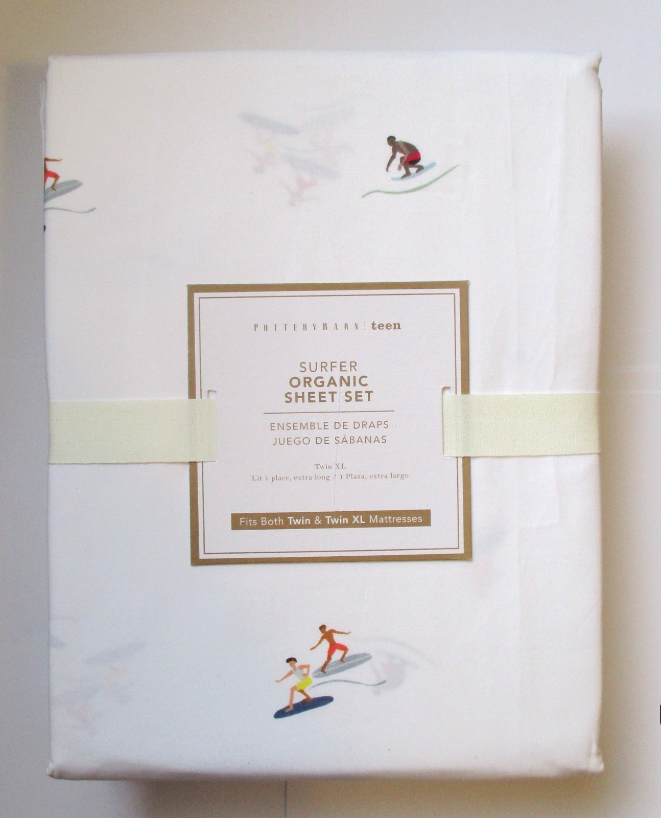 Pottery Barn Teen Surfer Organic Sheet Set Twin