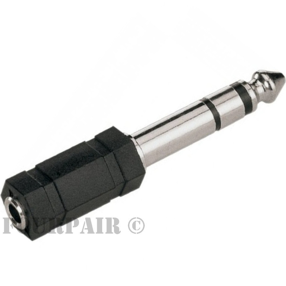3.5mm 1/8" Stereo Female Jack to 1/4" 6.35mm Male Plug Audio Converter Adapter