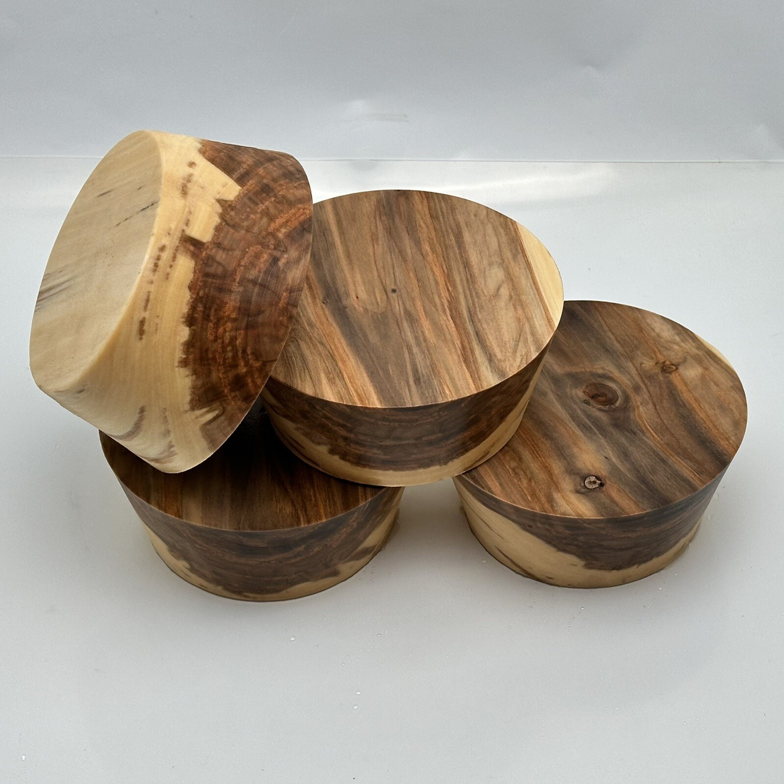 3 SWEET GUM BOWL BLANKS, 6”x2.5”, BULK LISTING, WOOD LATHE TURNING STOCK
