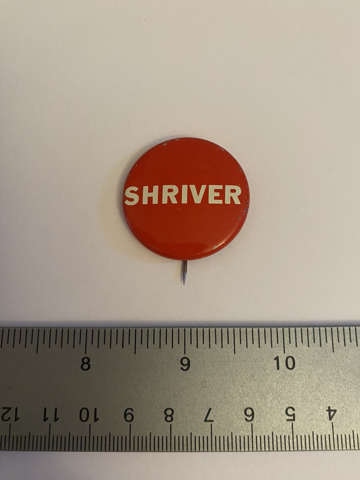 Shriver Pin Back Button P160