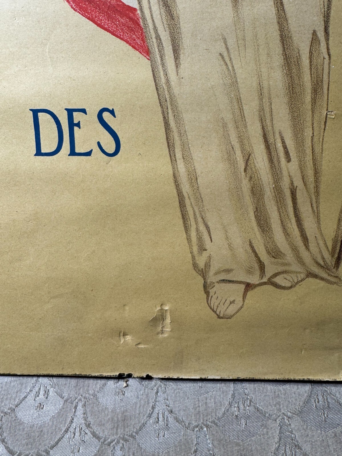 Rare Original WW1 "Croix Rouge Americaine, L'Amitie Des Etats Unis" Poster