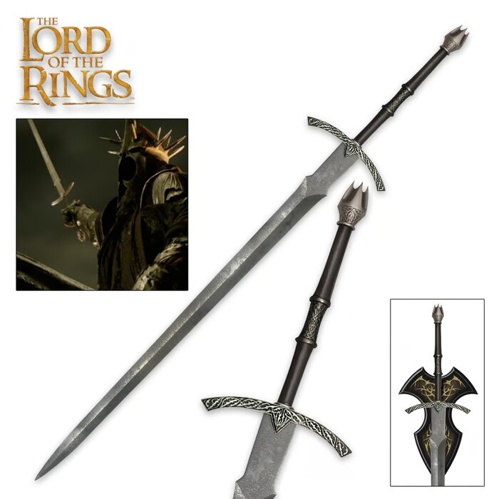 Officially Licensed Lord of the Rings Witch King Sword with COA