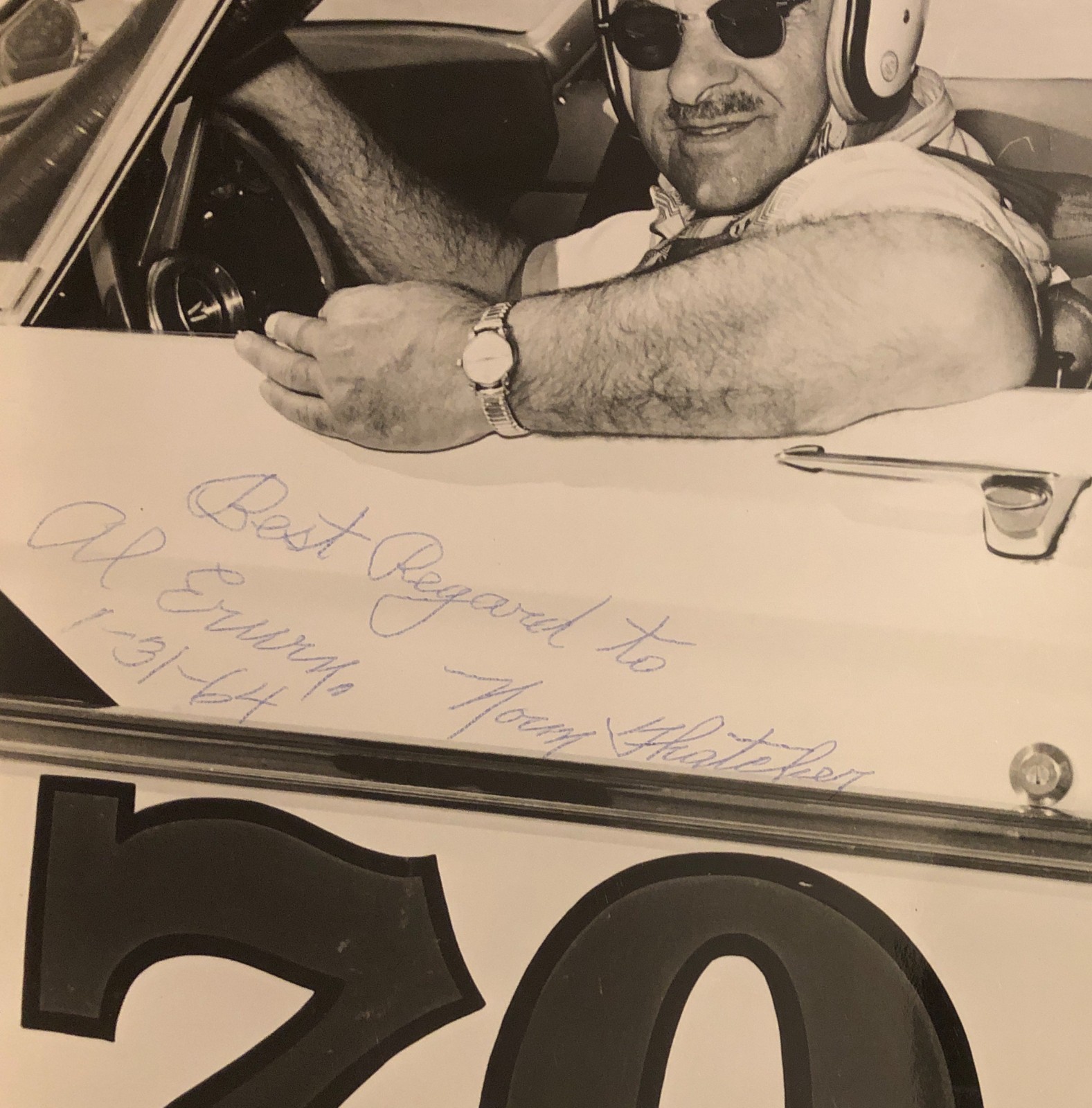 1964 NORM THATCHER Photos w/ Autograph Plymouth Drag Racing Bonneville Legend