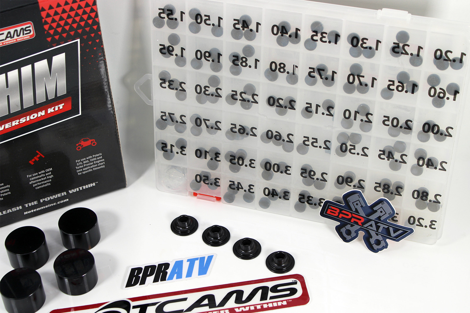 Polaris RZR Ranger Ace 570 Hot Cams Valve Shim Conversion Kit + Hotcams Shim Kit