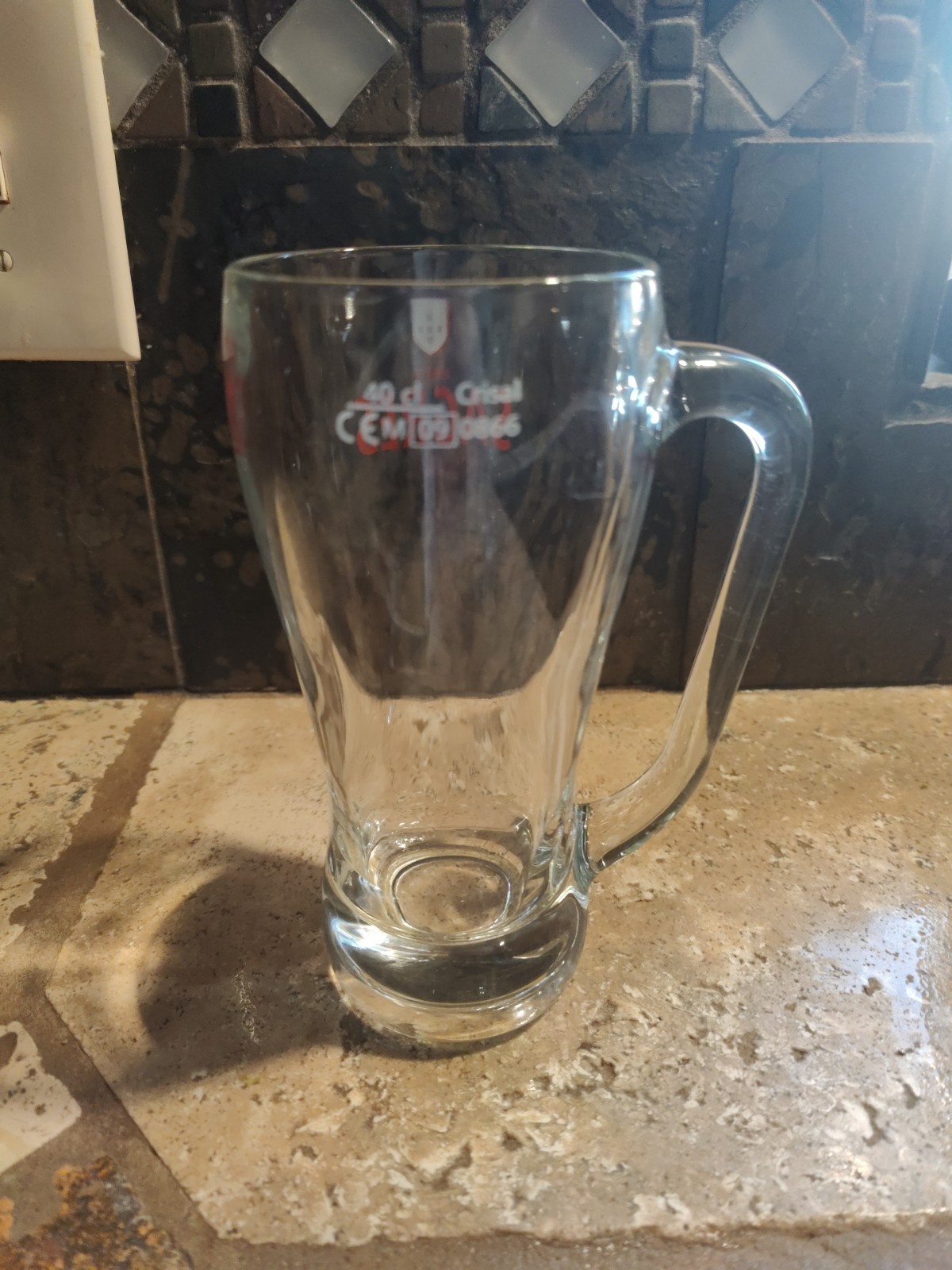 Sagres Beer - original Beer Glass Mug Sagres Portugal