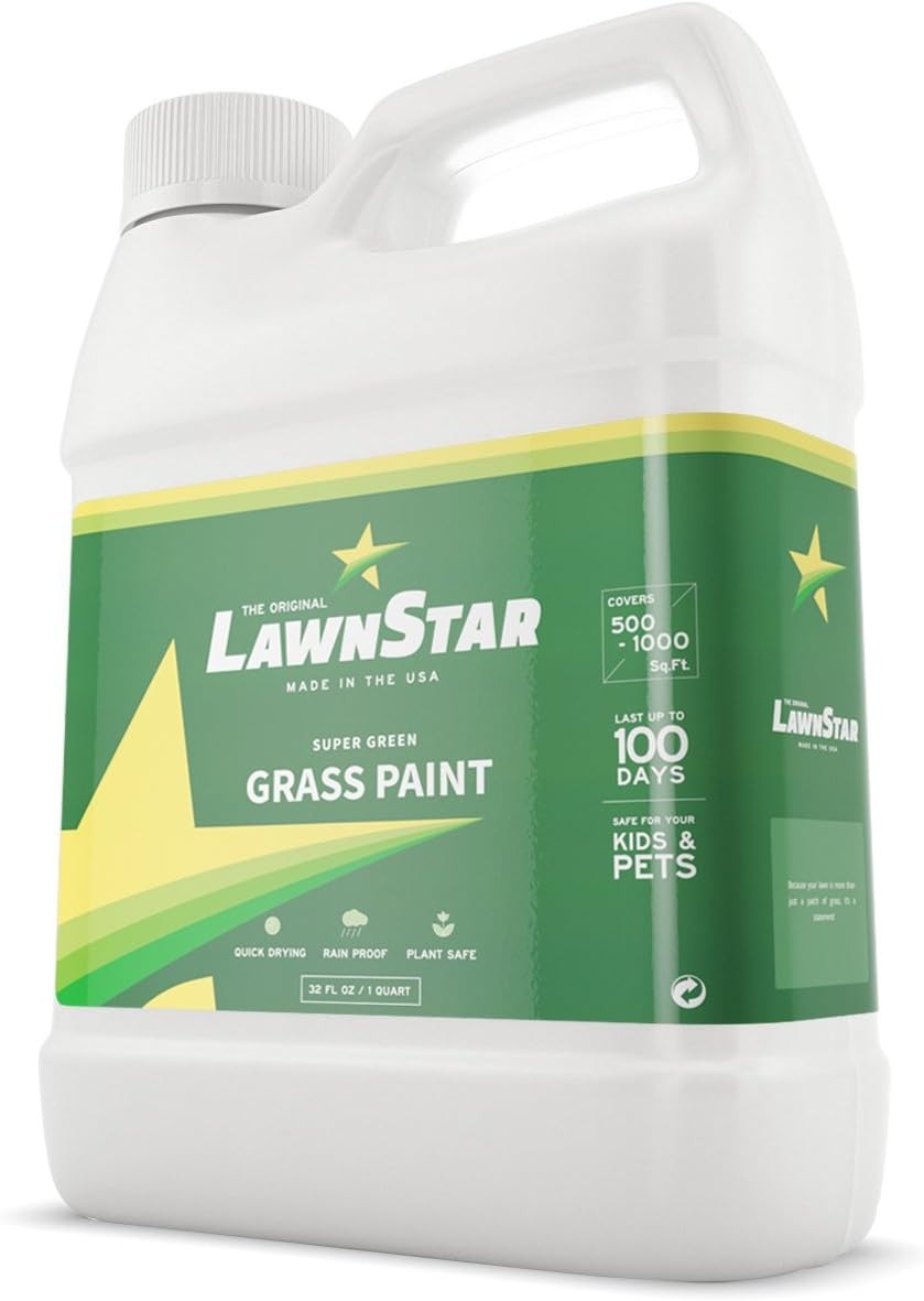 Grass Paint Concentrate (500-1,000 sq ft) - for Dormant, Patchy or 32, Green