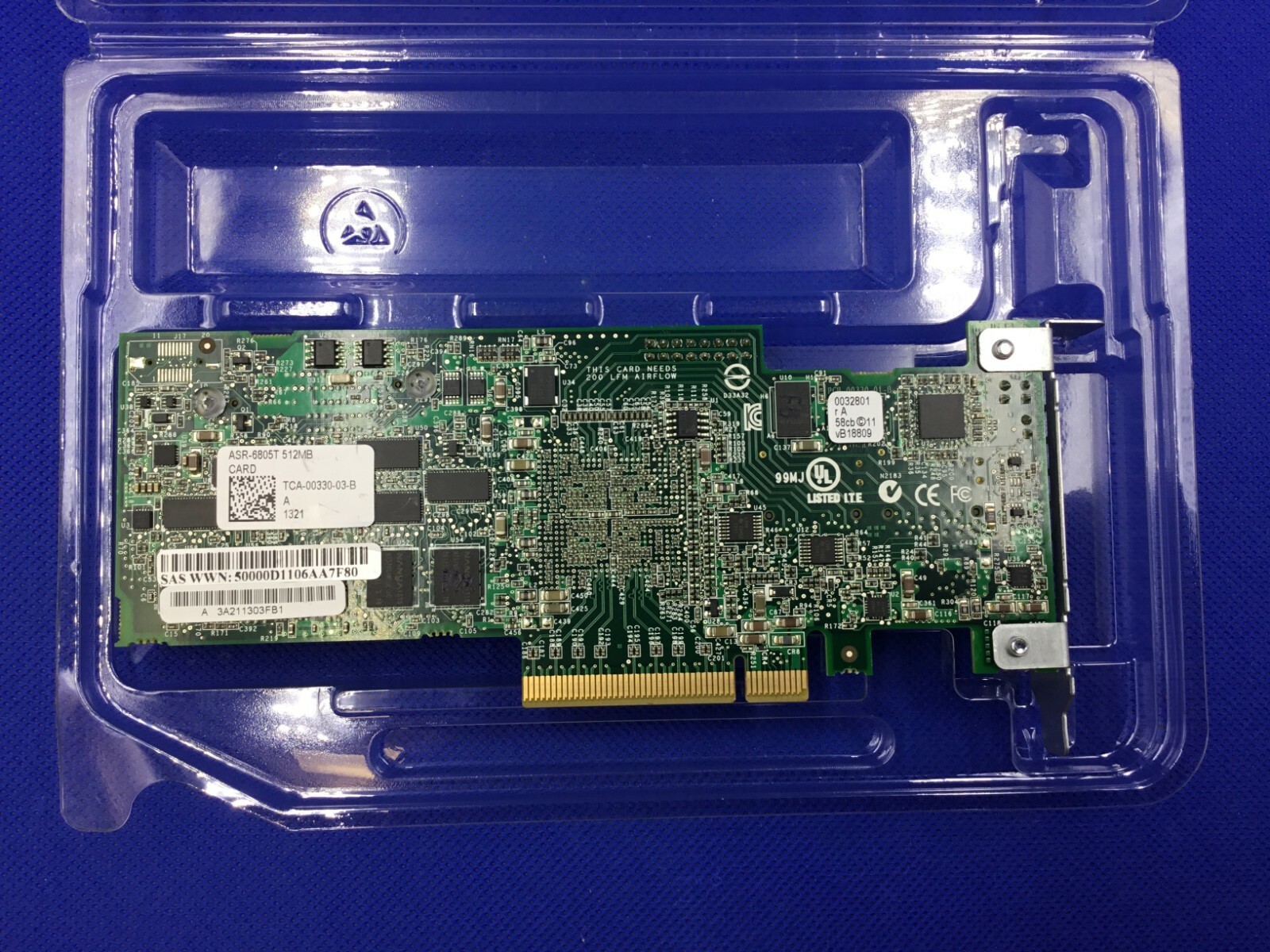 ASR-6805T Adaptec 512MB 6Gb/s SATA/SAS 8 Port RAID Controller