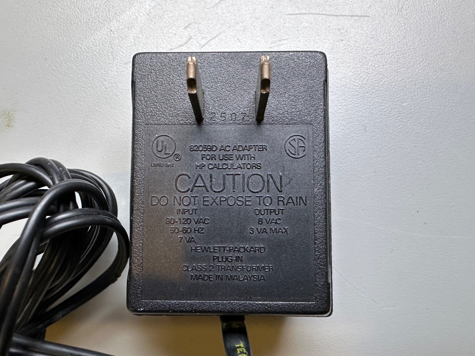 HP Hewlett-Packard 82059D AC Adaptor Charger TESTED GOOD with HP97