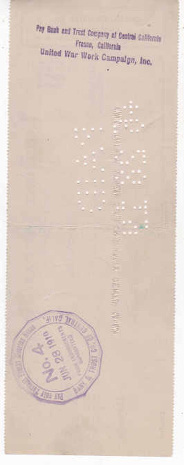 WWI 1917-19 FRESNO COUNTY WAR FUND COMMITTEE LETTER +WAR WORK CAMPAIGN DOCS