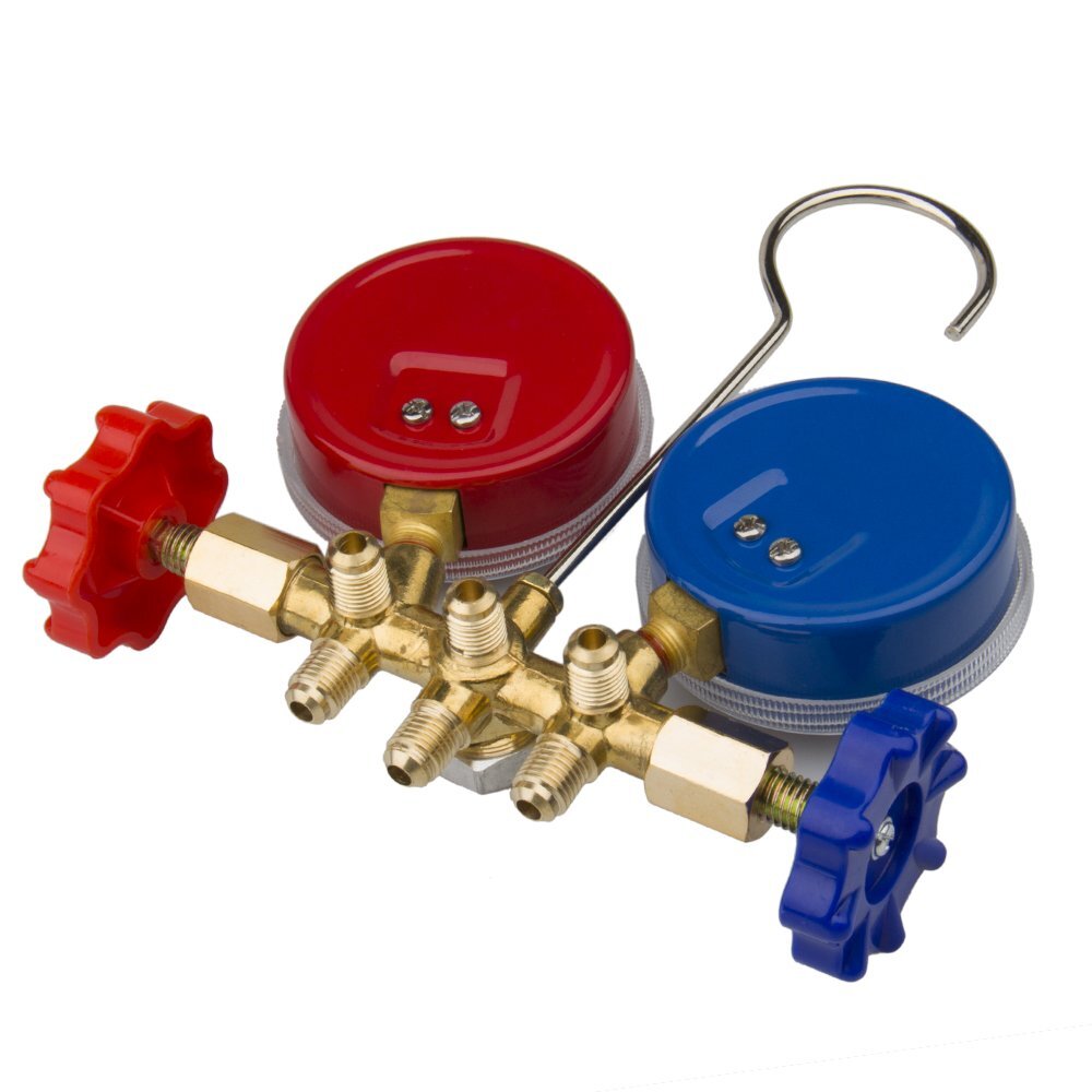 A/C Manifold Gauge Set HVAC Refrigeration Charging Service for Refrigerant
