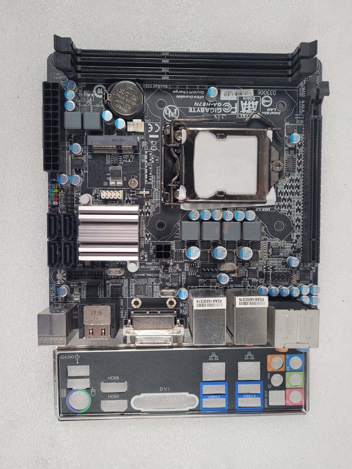 Gigabyte GA-H87N LGA 1151 DDR3 Motherboard w/ IO shield