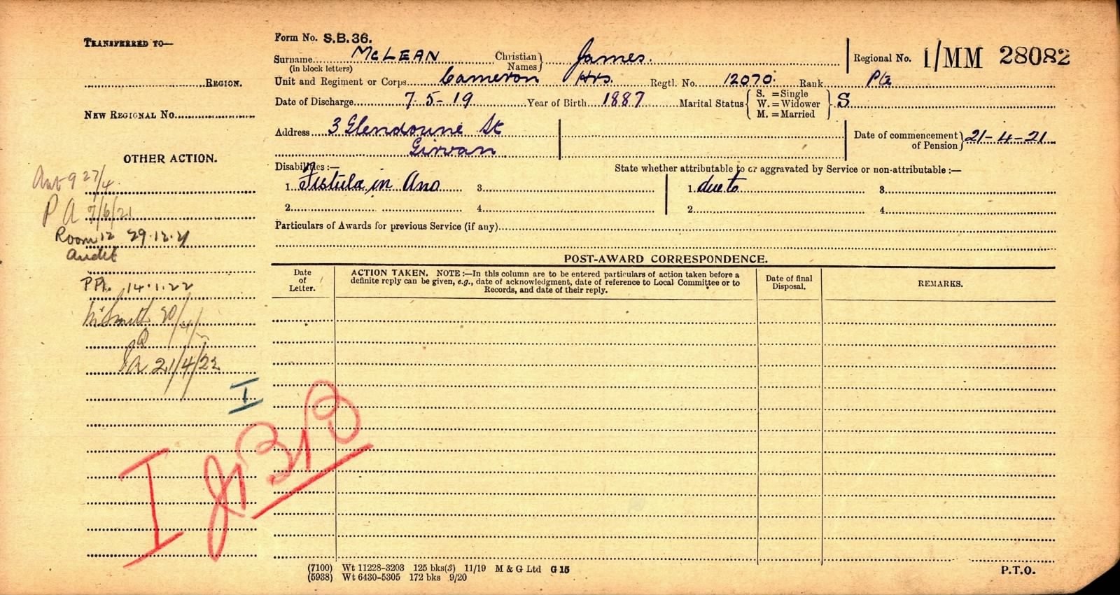 Cameron Highlanders PIPER WW1 Medal Trio 1914 Christmas Tin from Girvan, Ayr