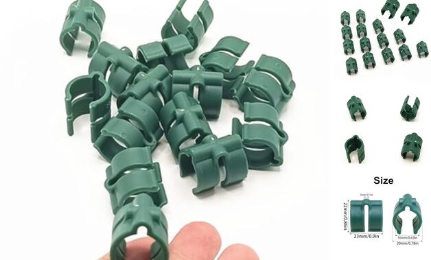 16PCS Greenhouse Shelf Clip Buckles for 0.63 Inch Tube