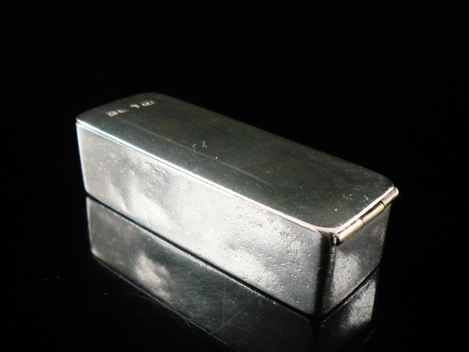 Sterling Silver Tooth Powder Box, Hallmarked London 1842