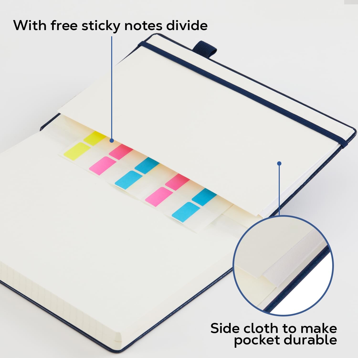 Hardcover Lined Notebook Journal For Writing 320 Pages Leather Thick College NEW