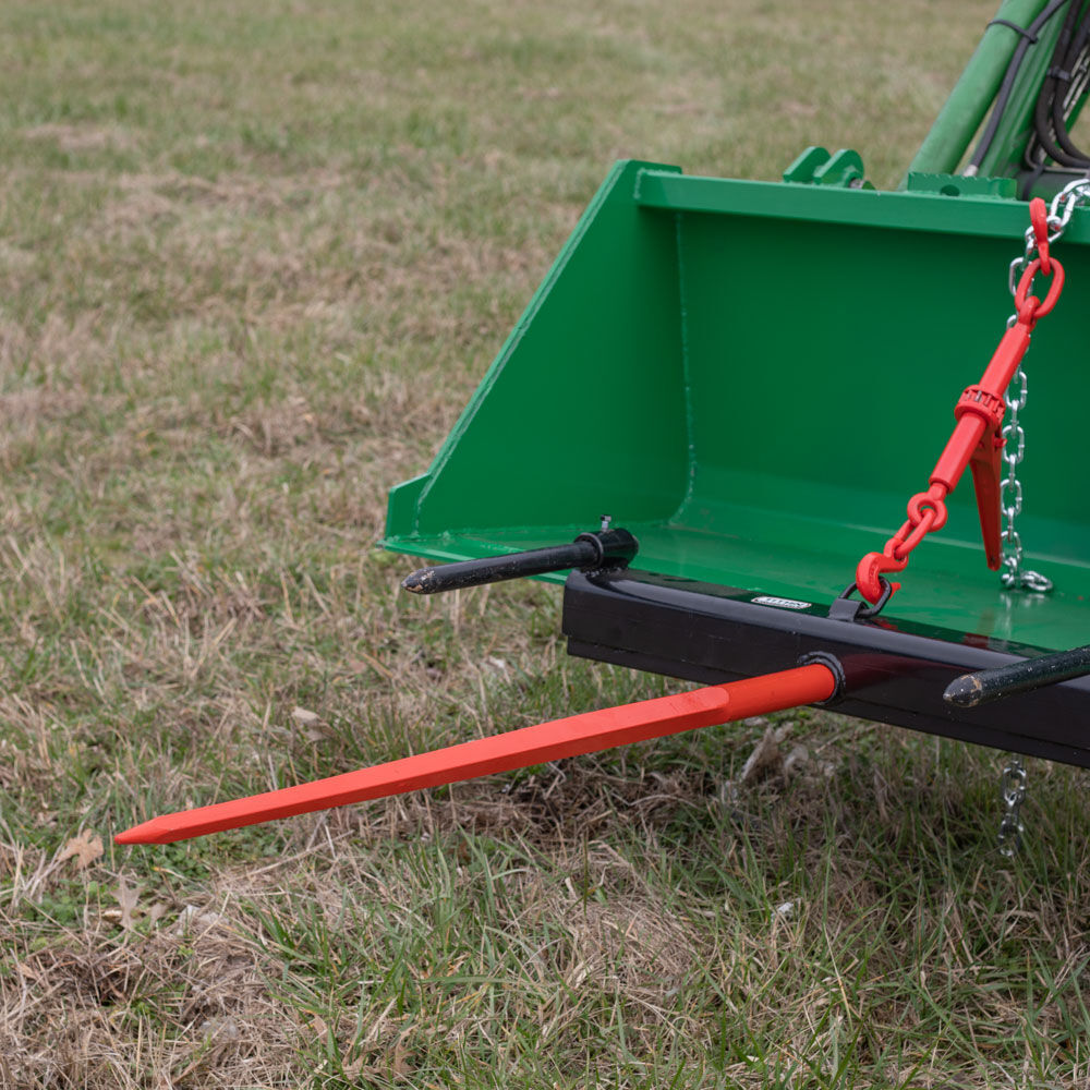 Titan Attachments Hay Bale Spear Frame Attachment with Stabilizer Spears