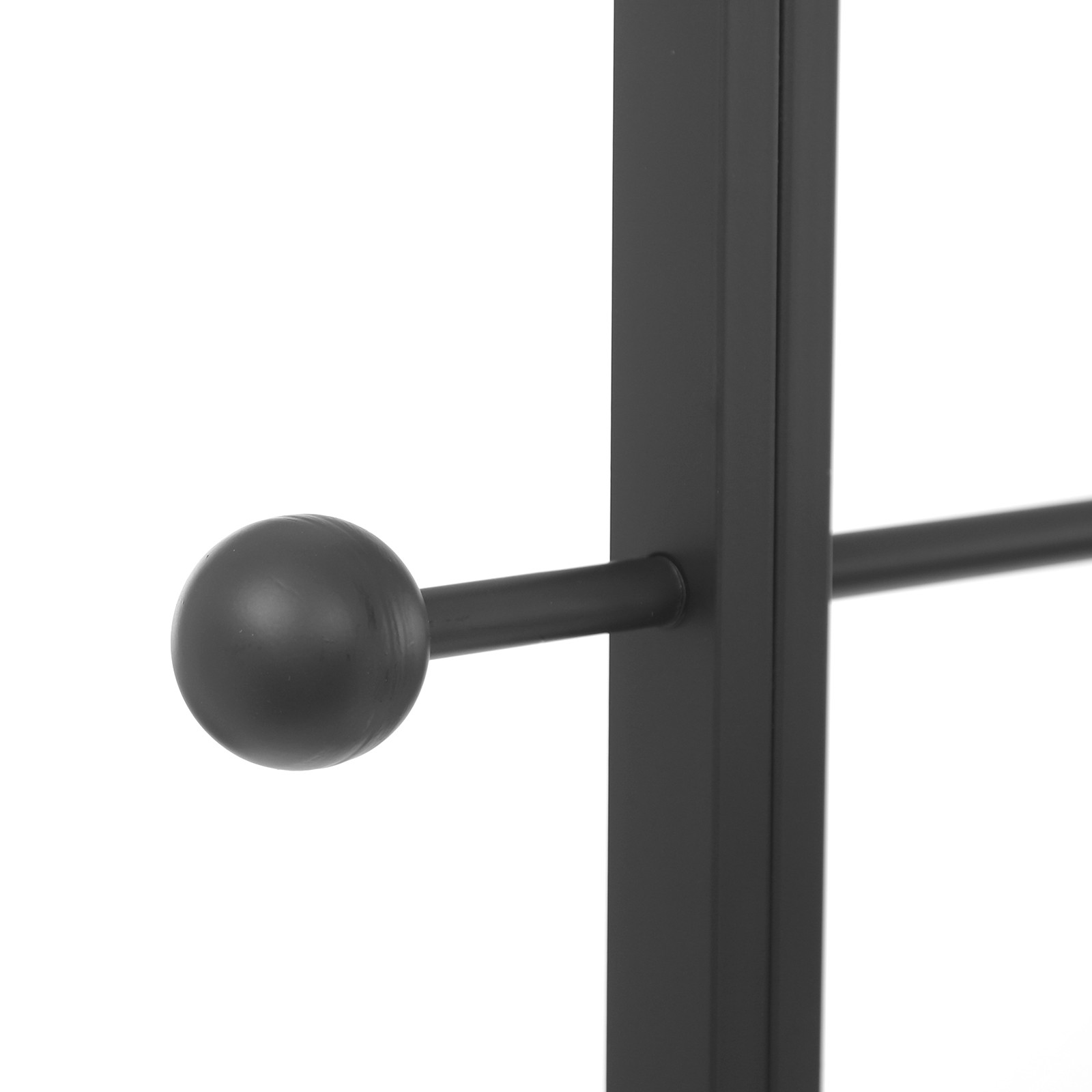 Clothes Display Stand, Black Clothes Display Rack, Freestanding Garment Rack