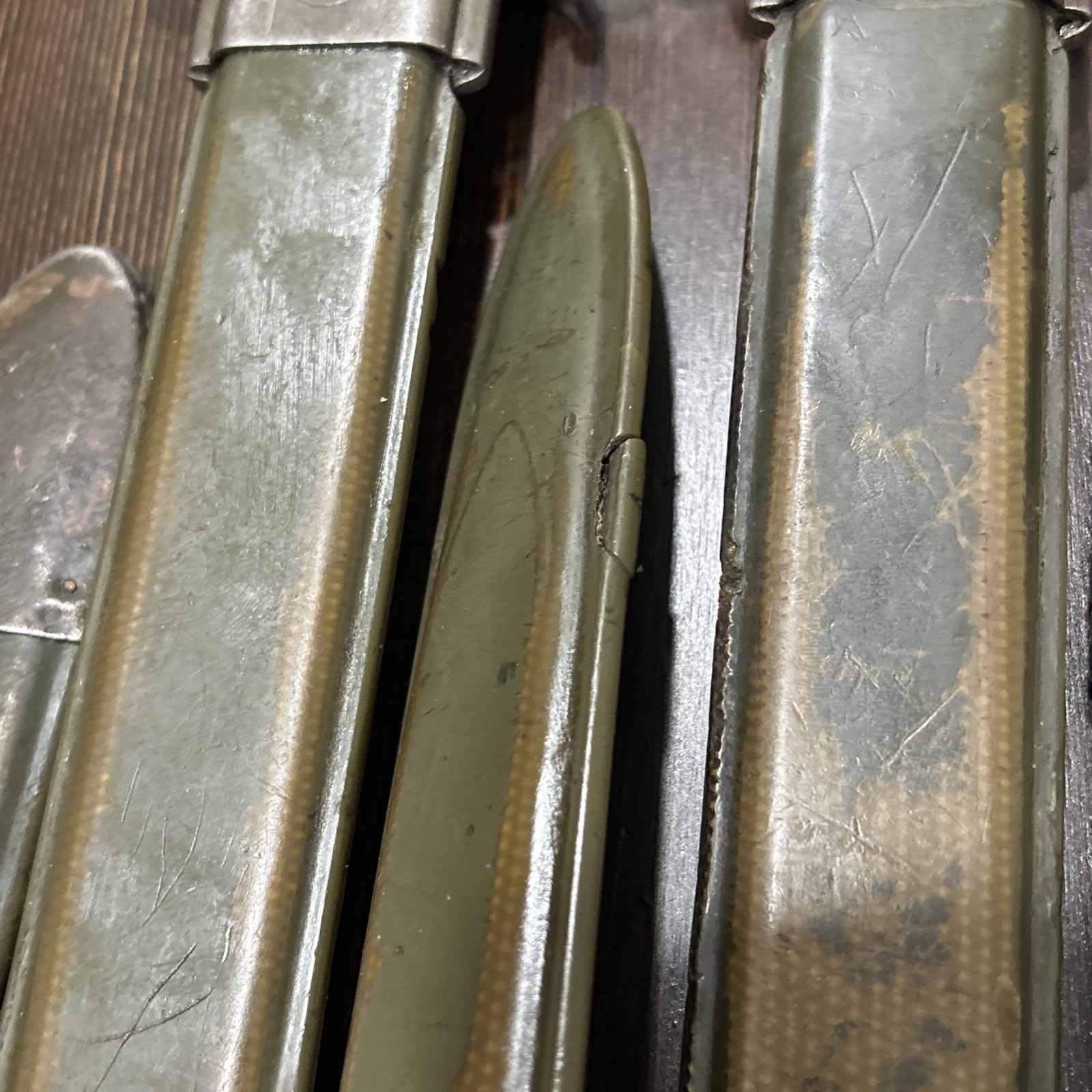 Original M1 Garand bayonet US marked w/ E-US scabbard also fits 1903 1903A3 NICE