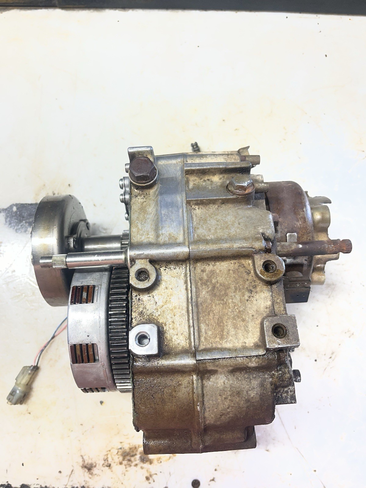 1993 Honda TRX 90 Bottom End Engine Crankcase Case Crankshaft Clutch Flywheel