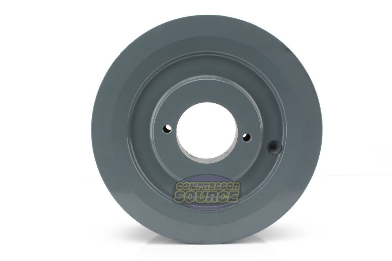 Cast Iron 6" Dual Groove Belt B Section 5L Pulley with 1 Inch Sheave Bushing