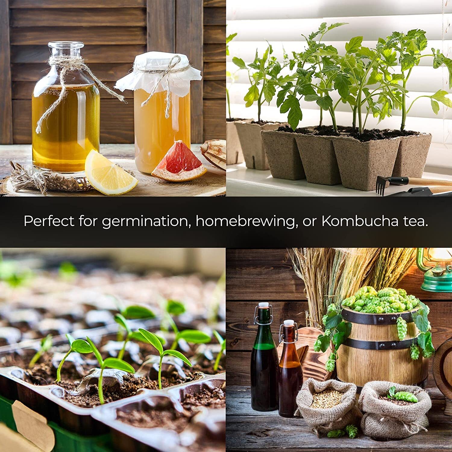 2 Pack Seeding Heat Mat 10"x20" Warm Hydroponic Plant Germination Starting Pad