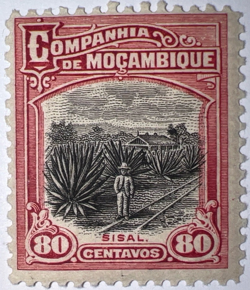 Travelstamps: 1925 Mozambique Company Stamps Scott #141, Sisal Plantation MOGH