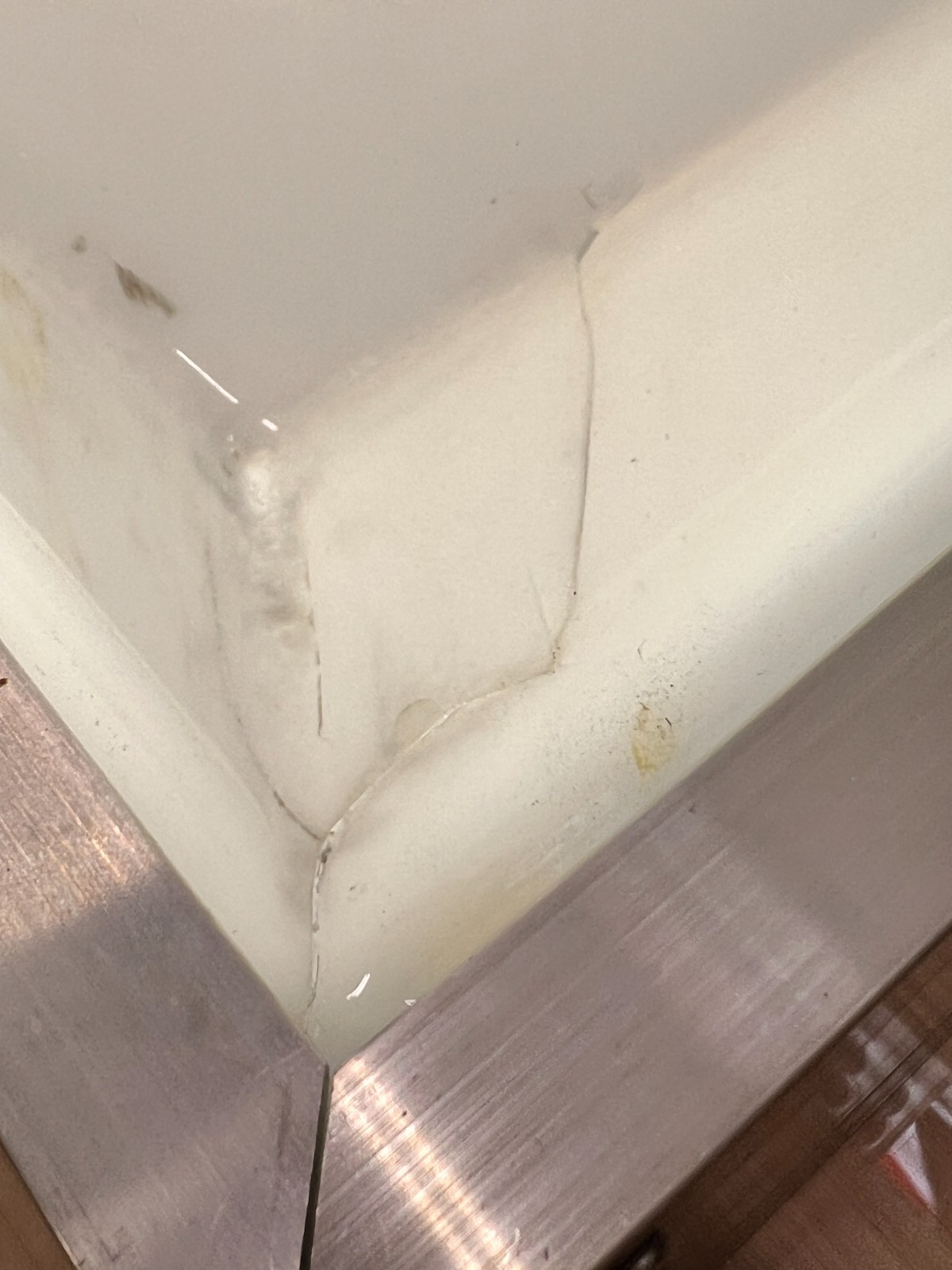 BF Goodrich Lighted Tire Dealer Sign White Blue Letters Single Sided Hanging