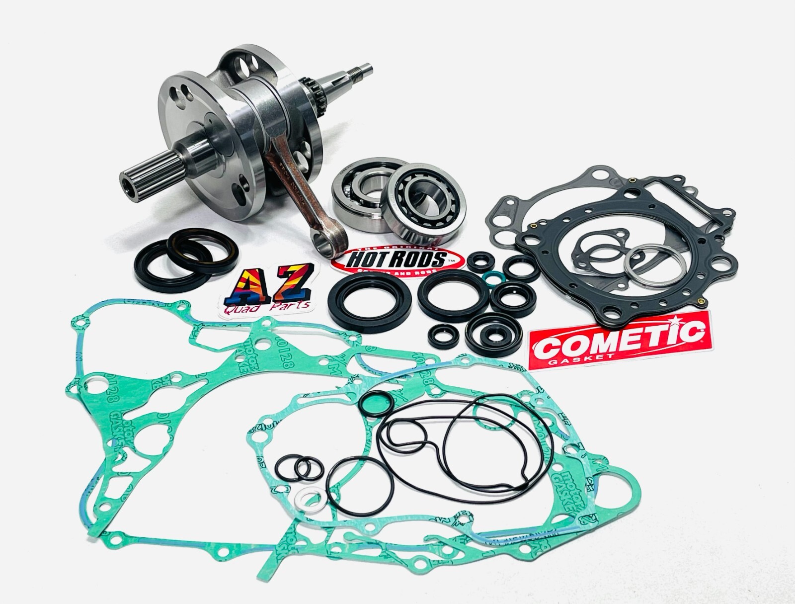 06+ Honda TRX450R TRX 450R Wiseco Crank Stock Bore Piston Gaskets Rebuild Kit