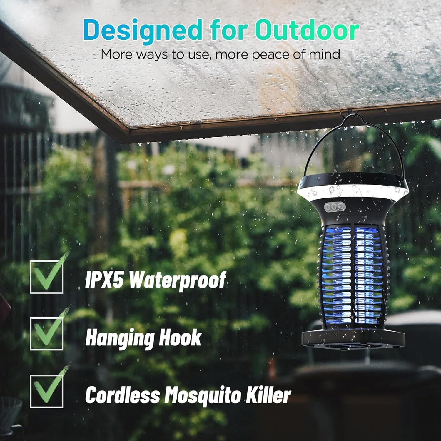 Bug Zapper Electric Mosquito Zapper Outdoor Indoor Mosquito Killer Lantern
