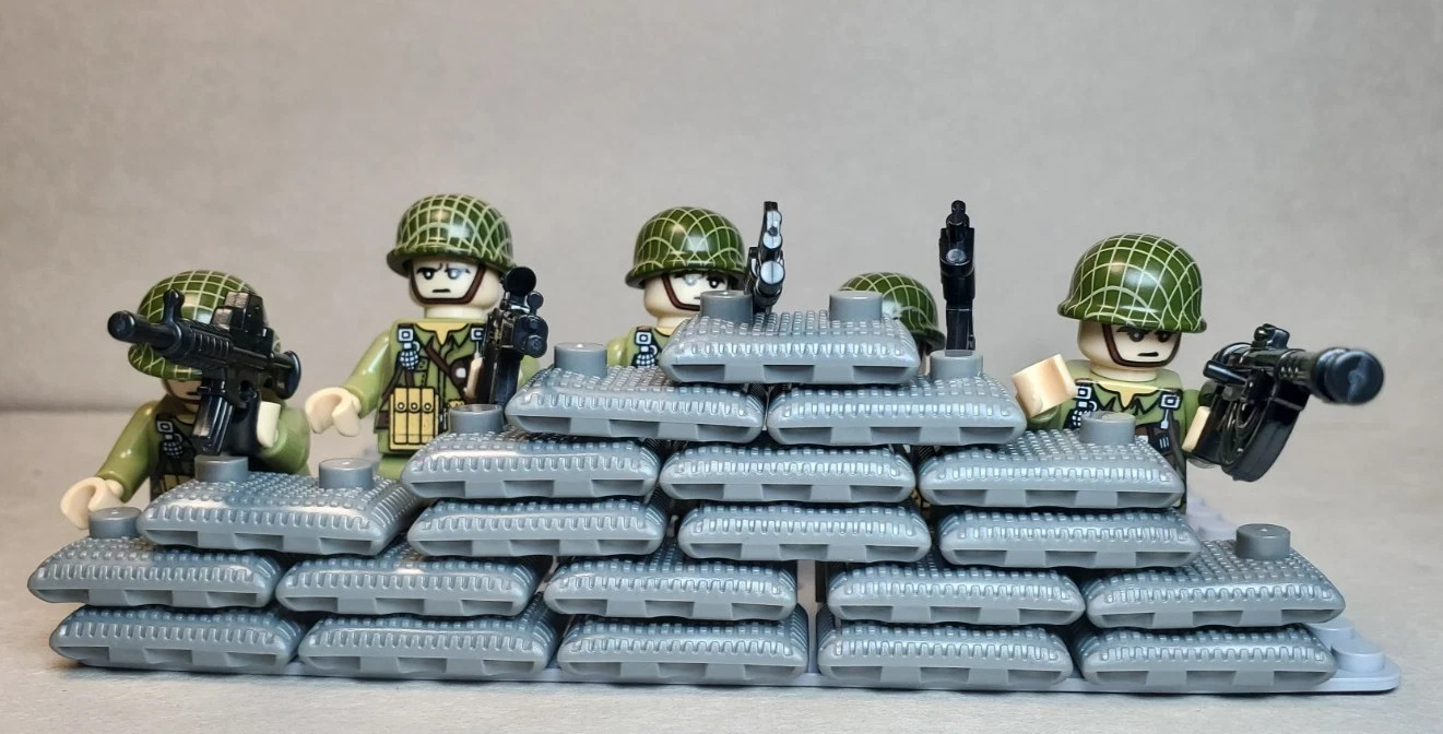 Custom MOC Lego WWII World War 2 US Soldiers 20 Pack 1st Variety