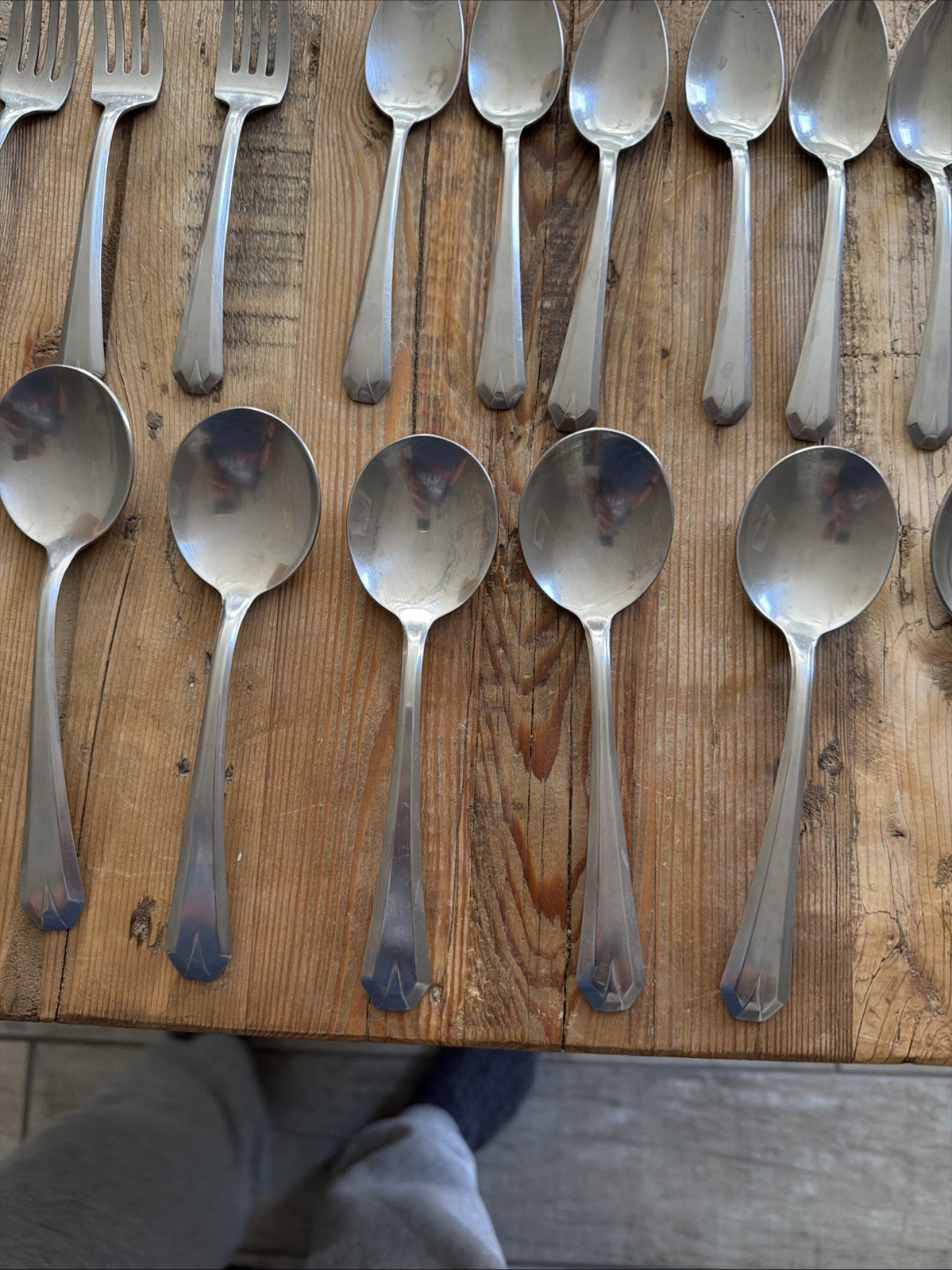 61 Pieces Royal Stainless STREAMLINE Allegheny Metal SS Flatware