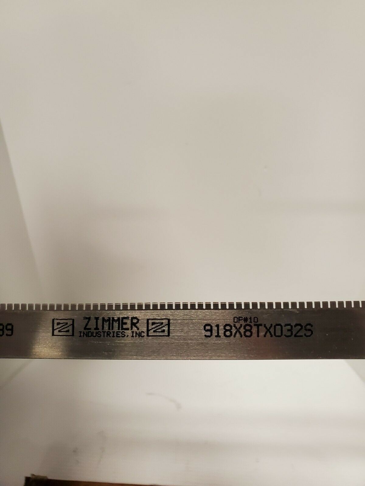 Zimmer Industries Steel Rule 918X8tXX032S OP#10 2PT CFDB-PN-39 - 100 Count
