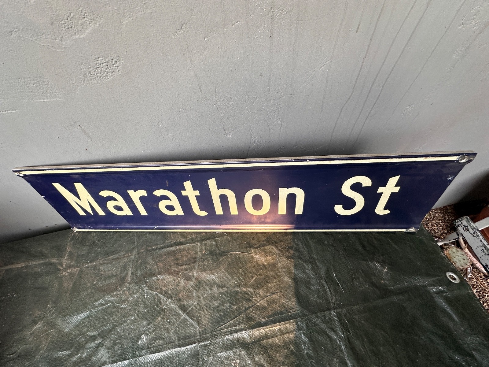 PARAMOUNT PICTURES STUDIO LOT: Retired 1990s LADOT Sign (MARATHON at VAN NESS)